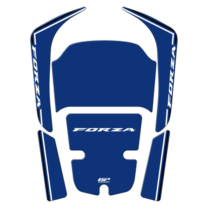 GP Kompozit Tank Pad Blue Compatible For Honda Forza 250 / Forza 300 / Forza 350 / NSS300 / NSS350  2018-2025