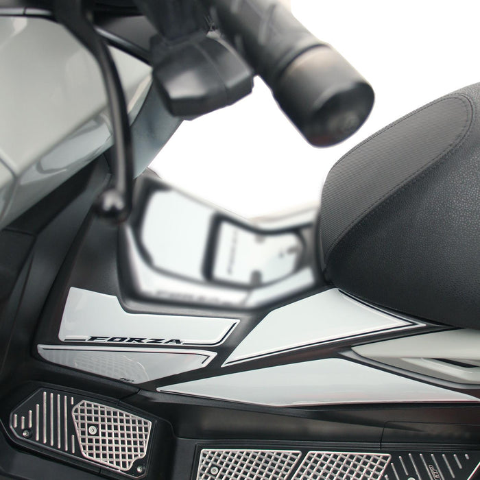 GP Kompozit Side Strip Lower Tank Pad Nardo Gray Compatible For Honda Forza 250 Forza 300 Forza 350 / NSS300 NSS350 2018-2025