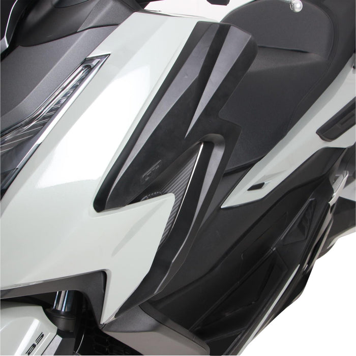 GP Kompozit Protector de carenado negro compatible para Honda Forza 250 / Forza 350 / NSS350 2021-2022