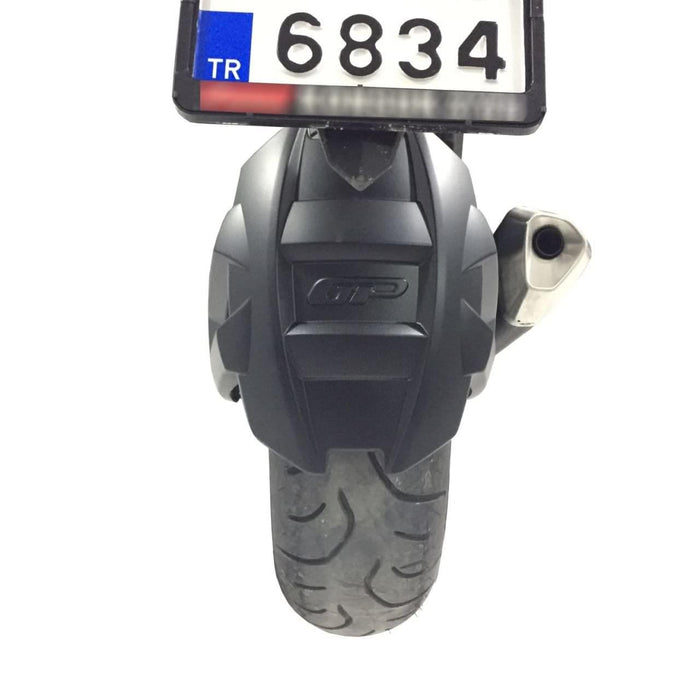 GP Kompozit Pare-boue arrière noir compatible pour Honda NC700D Integra 2012-2013