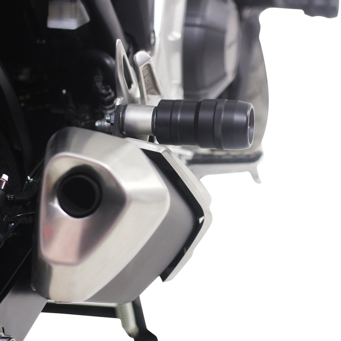 GP Kompozit Exhaust Crash Frame Slider Black Compatible For Honda NC700D / NC750D Integra  2012-2020