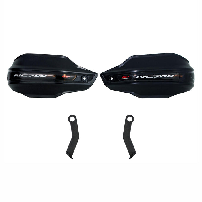 GP Kompozit Protège-mains en plastique noir compatible pour Honda NC700S 2012-2023