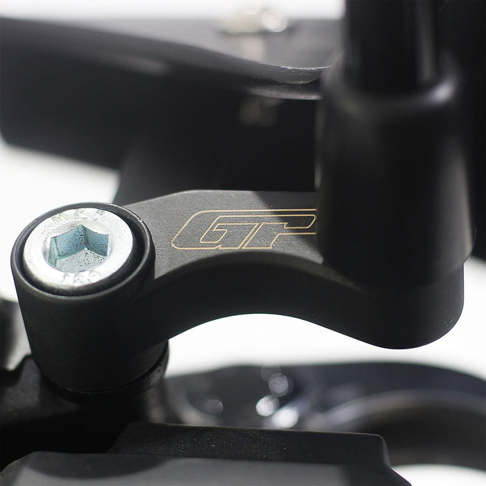 GP Kompozit Mirror Riser Extenders Black Compatible For Honda NC700X / NC750X  2016-2025