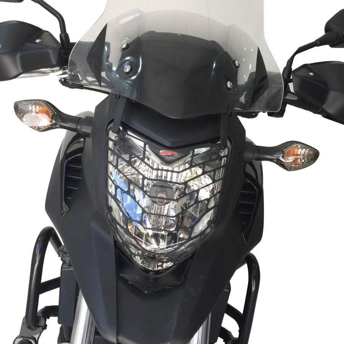GP Kompozit Protector de faros delanteros negro compatible para Honda NC700S / NC750S / NC700X / NC750X 2012-2020