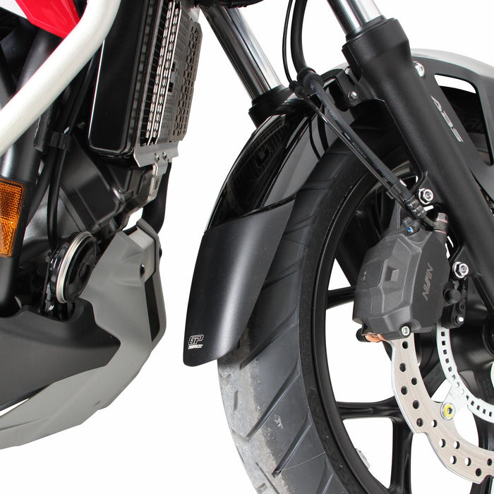 GP Kompozit Front Fender Extender Black Compatible For Honda NC700S / NC750S / NC700X / NC750X  2012-2025