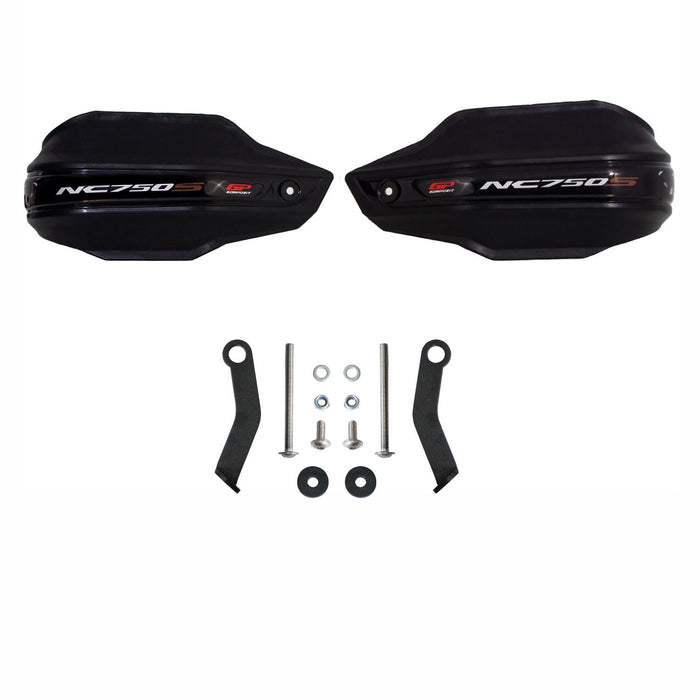 GP Kompozit Plastic Handguard Black Compatible For Honda NC750S  2012-2023