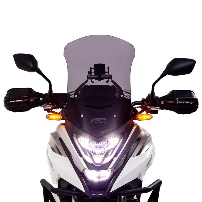 GP Kompozit Protège-mains en plastique noir compatible pour Honda NC750X 2012-2023