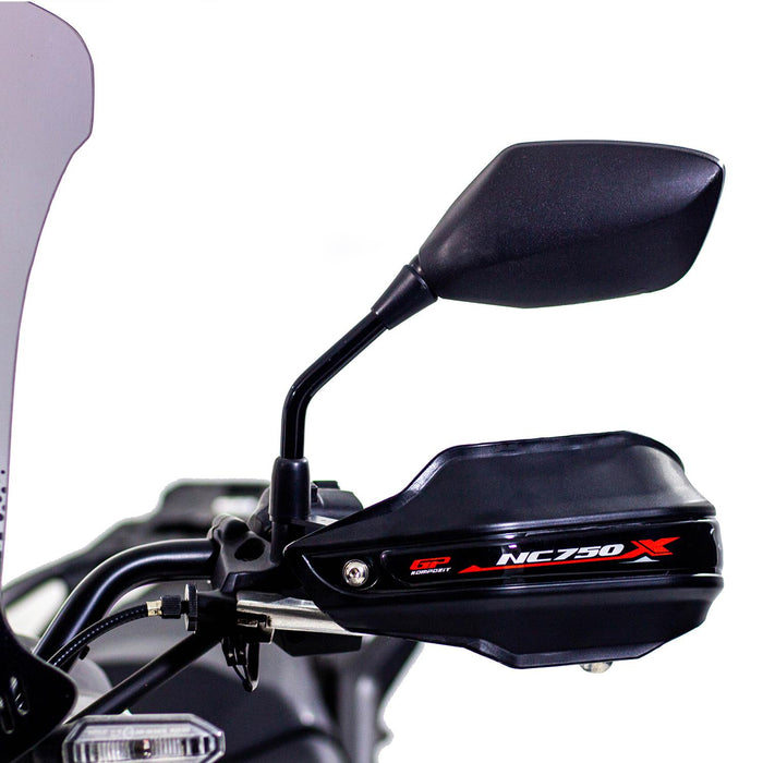 GP Kompozit Protège-mains en plastique noir compatible pour Honda NC750X 2012-2023