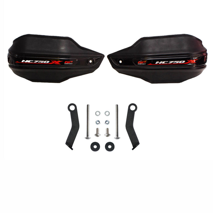 GP Kompozit Protège-mains en plastique noir compatible pour Honda NC750X 2012-2023