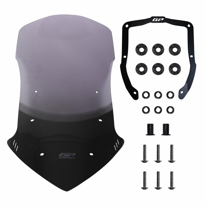 GP Kompozit Pare-brise sérigraphié fumé compatible pour Honda NC750X 2021-2023