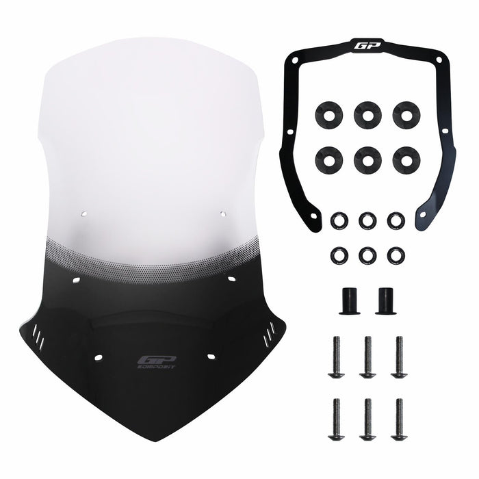 GP Kompozit Pare-brise sérigraphié transparent compatible pour Honda NC750X 2021-2023