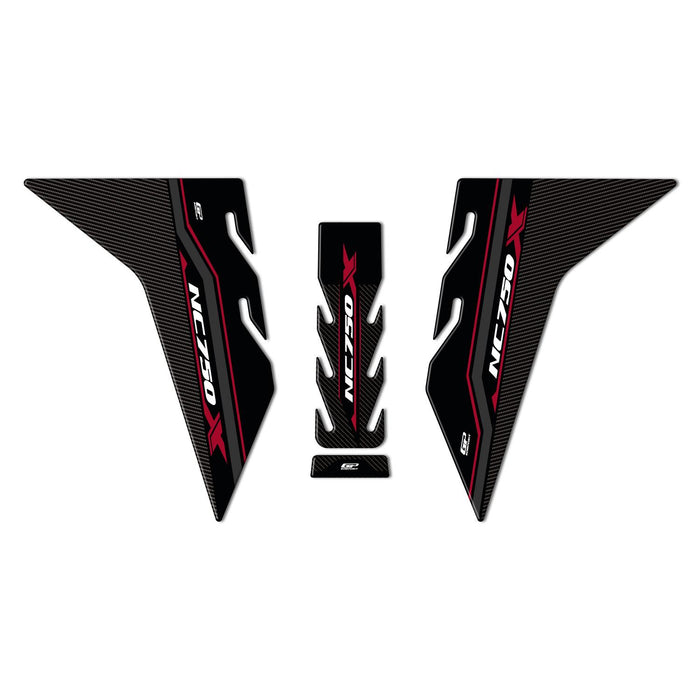 GP Kompozit Tank Pad Set Claret Red Compatible For Honda NC750X  2021-2024
