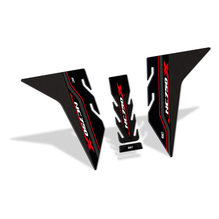 GP Kompozit Tank Pad Set Red Compatible For Honda NC750X  2021-2024