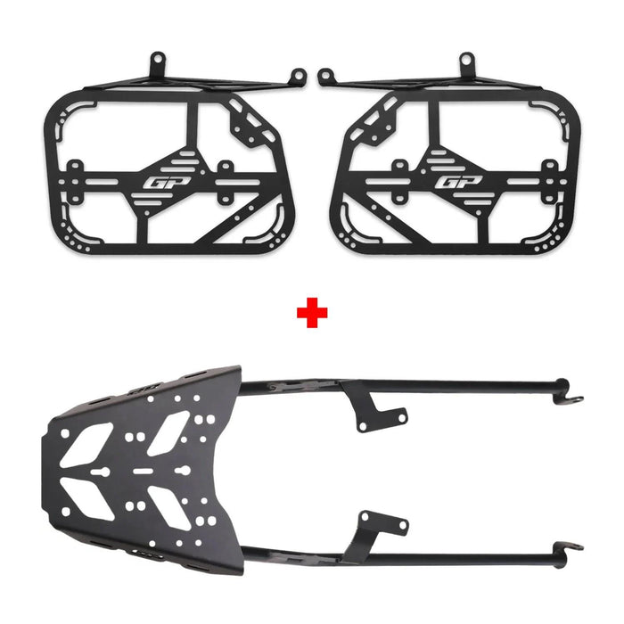 GP Kompozit Rear Luggage Rack and Side Carrier Pannier Black Compatible For Honda NX500  2025