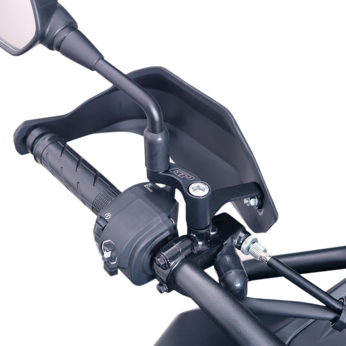 GP Kompozit Mirror Riser Extenders Black Compatible For Honda NX500  2025