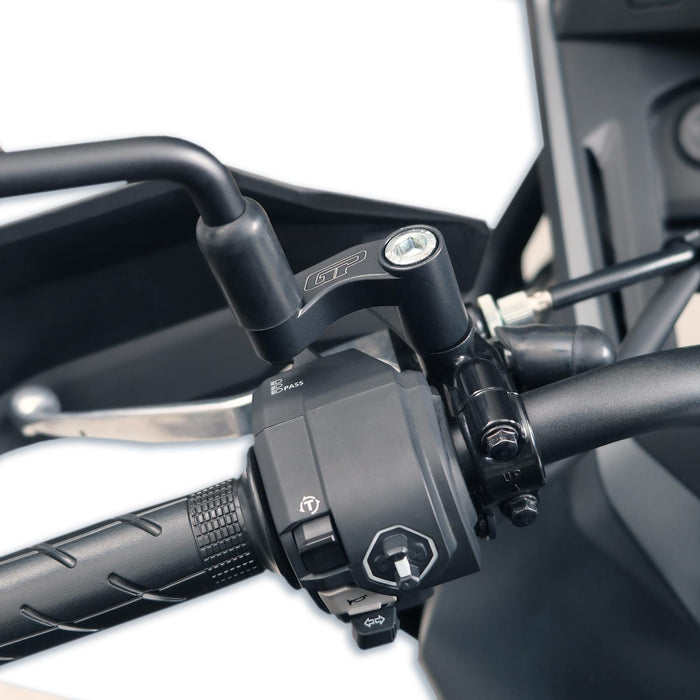 GP Kompozit Mirror Riser Extenders Black Compatible For Honda NX500  2025