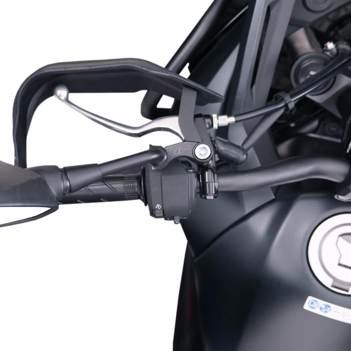 GP Kompozit Mirror Riser Extenders Black Compatible For Honda NX500  2025