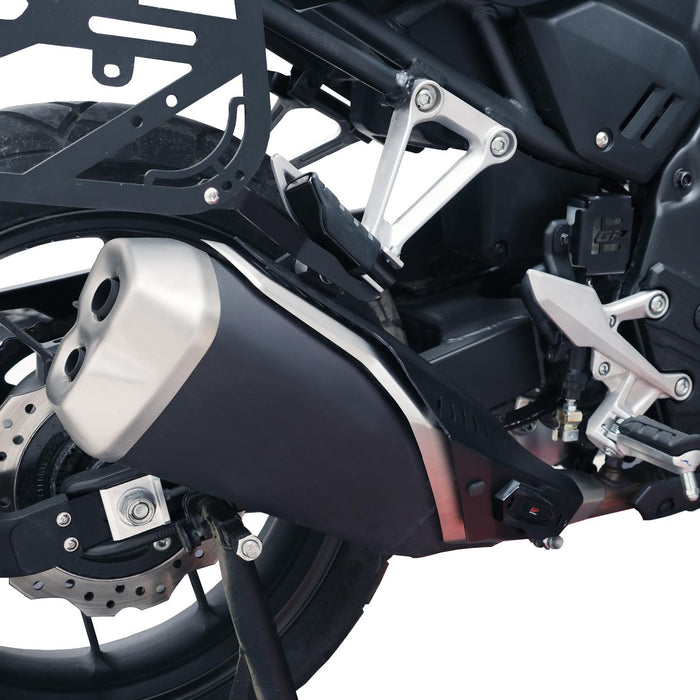 GP Kompozit Exhaust Guard Cover Black Compatible For Honda NX500  2025