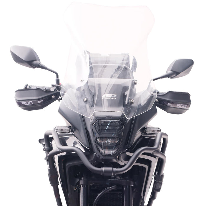 GP Kompozit Headlight Grille Protector Black Compatible For Honda NX500  2025