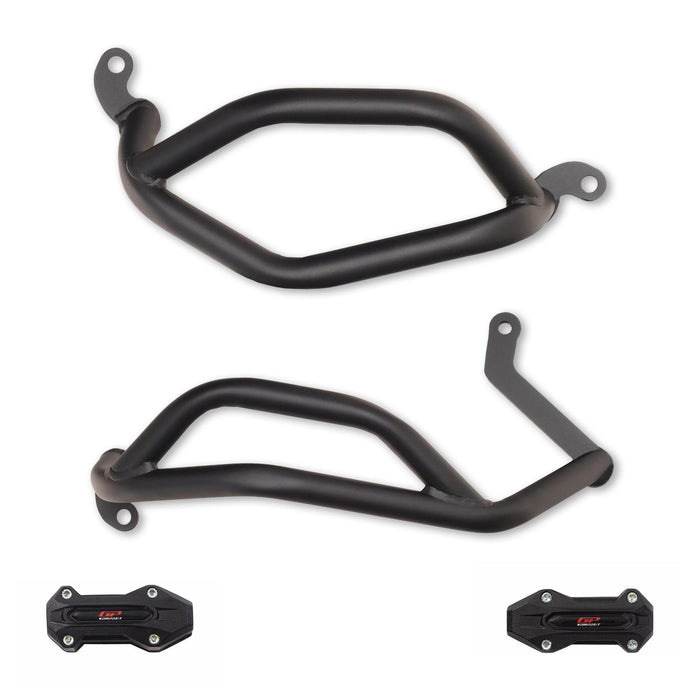 GP Kompozit Engine Protector Crash Bars Lower Black Compatible For Honda NX500  2025