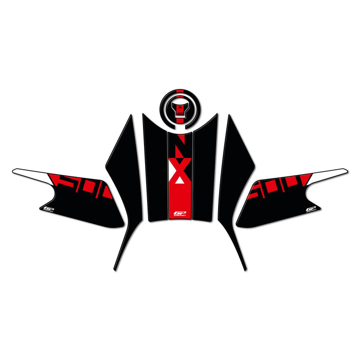 GP Kompozit Tank Pad Set Black-Red Compatible For NX500  2025