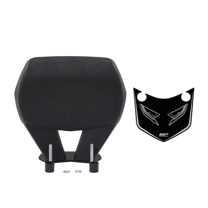 GP Kompozit Backrest Sissy Bar Black Compatible For Honda PCX125 / PCX150  2014-2025