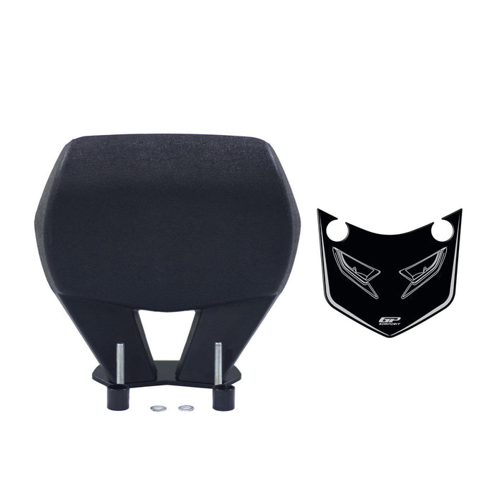GP Kompozit Backrest Sissy Bar Black Compatible For Honda PCX125 / PCX150 2014-2025