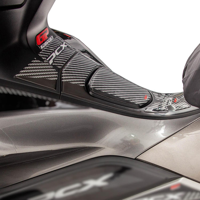 GP Kompozit Tank Pad Set Black Compatible For Honda PCX125 / PCX150  2018-2020