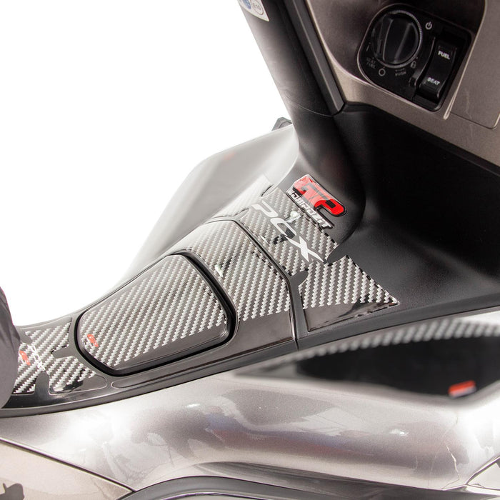 GP Kompozit Tank Pad Set Black Compatible For Honda PCX125 / PCX150  2018-2020