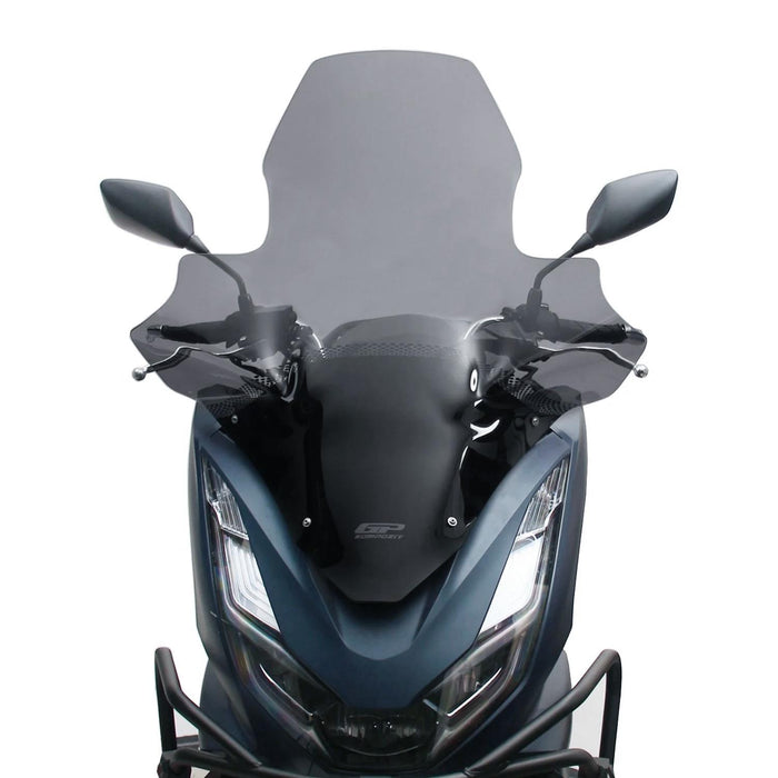 GP Kompozit Windshield Windscreen With Handguard Smoked Compatible For Honda PCX125 / PCX150  2020-2024