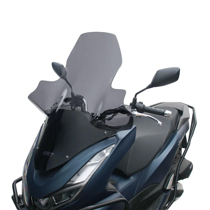 GP Kompozit Windshield Windscreen With Handguard Smoked Compatible For Honda PCX125 / PCX150  2020-2024