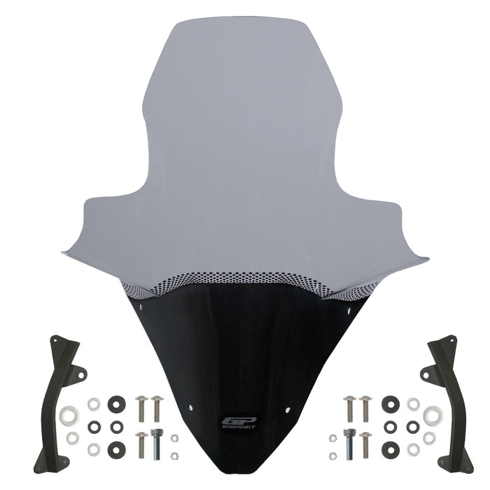 GP Kompozit Windshield Windscreen With Handguard Smoked Compatible For Honda PCX125 / PCX150  2020-2024