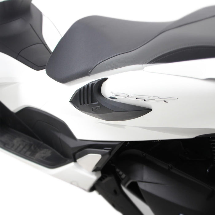 GP Kompozit Couvercle de carénage latéral noir compatible pour Honda PCX125 / PCX150 2021-2023