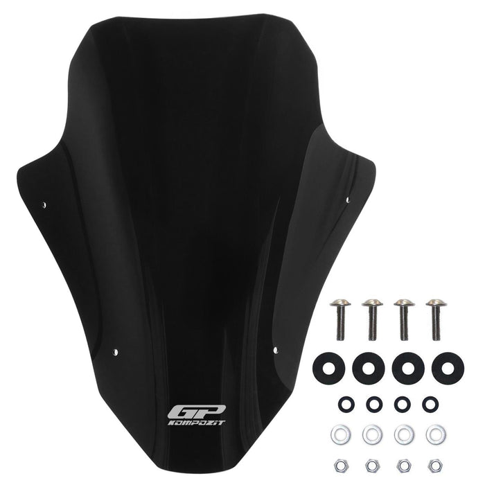 GP Kompozit Windshield Windscreen Black Compatible For Honda PCX125 / PCX150  2025
