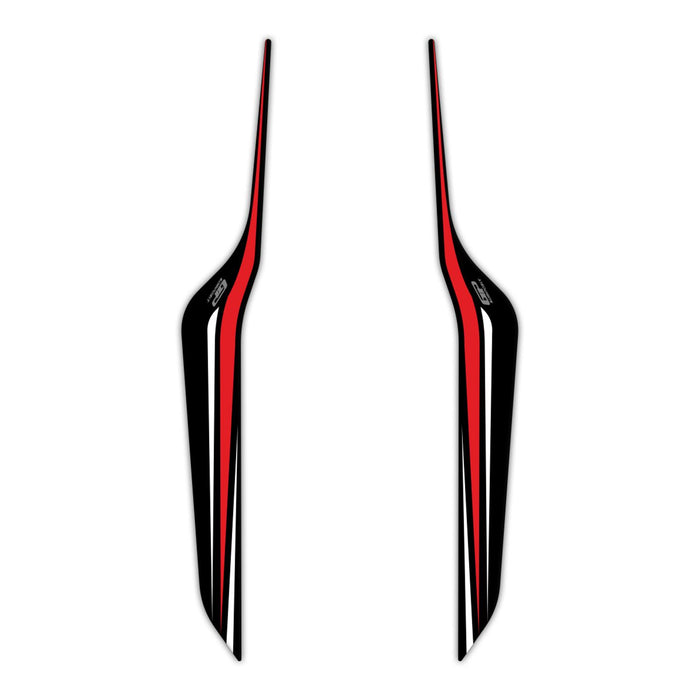 GP Kompozit Protection de réservoir arrière rouge compatible pour Honda PCX125 / PCX150 2021-2023