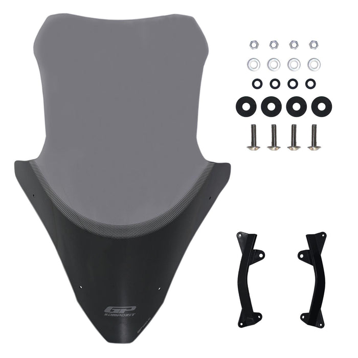GP Kompozit Windshield Windscreen Smoked Compatible For Honda PCX125 / PCX150  2021-2024