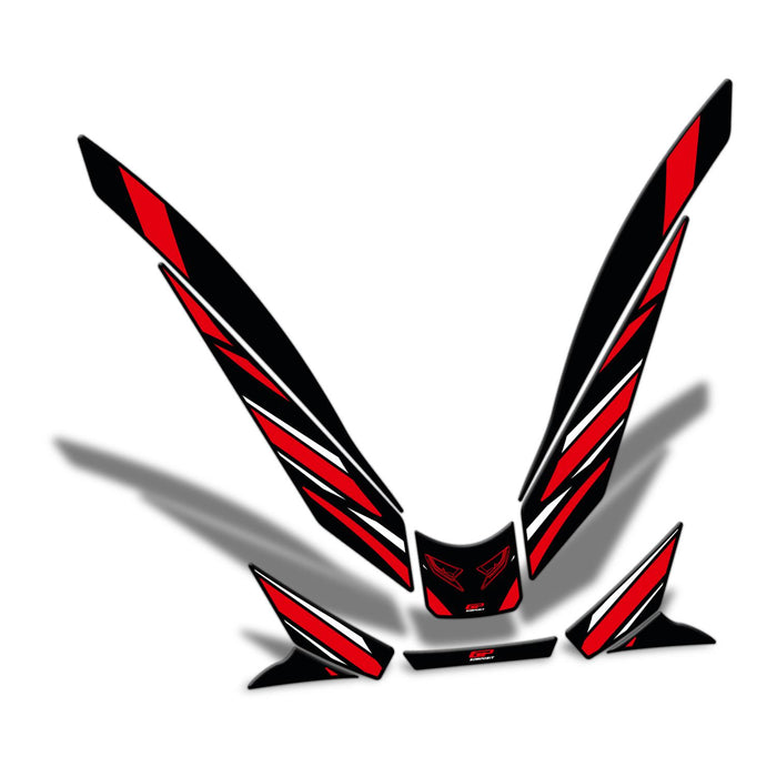 GP Kompozit Front Fairing Tank Pad Red Compatible For Honda PCX125 / PCX150  2021-2024