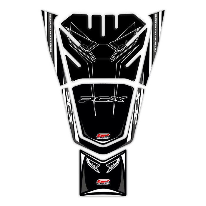 GP Kompozit Tank Pad Gray Compatible For Honda PCX125 / PCX150 2021-2024