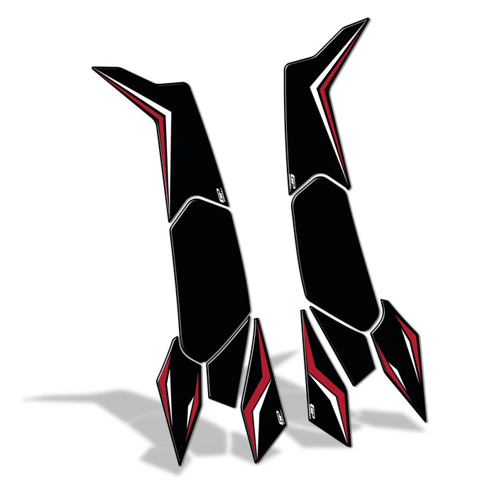 GP Kompozit Side Strip Tank Pad Red Compatible For Honda PCX125 / PCX150 2025