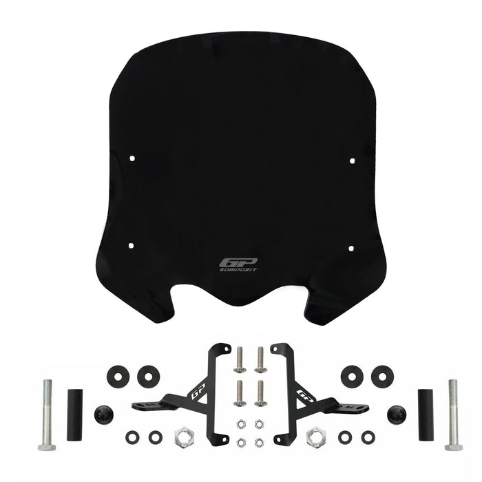 GP Kompozit Windshield Windscreen Black Compatible For Honda SH125i  2024-2025