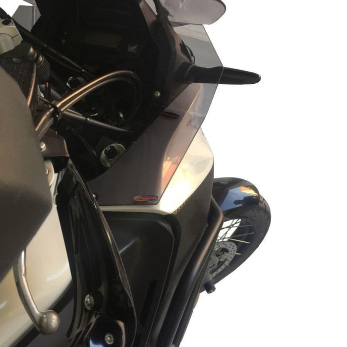 GP Kompozit Side Spoiler Wind Deflector Smoked Compatible For Honda VFR1200X Crosstourer  2012-2015