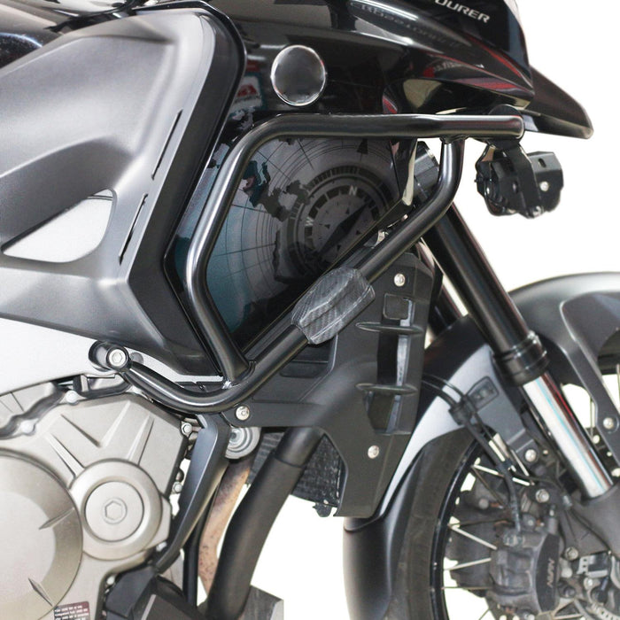 GP Kompozit Engine Protector Crash Bars Black Compatible For Honda VFR1200X Crosstourer  2012-2018
