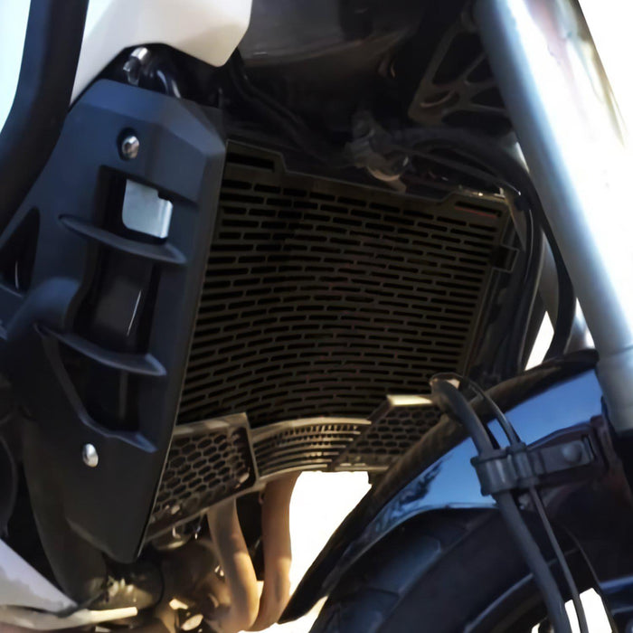GP Kompozit Radiator Grille Guard Protector Cover Black Compatible For Honda VFR1200X Crosstourer  2012-2018