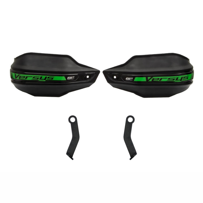 GP Kompozit Protège-mains en plastique noir compatible pour Kawasaki Versys X300 2017-2020