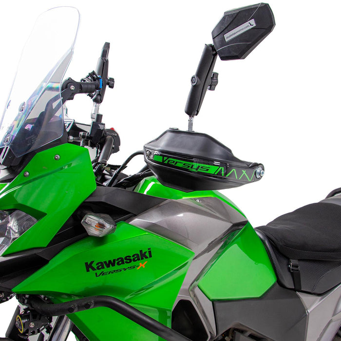 GP Kompozit Protège-mains en plastique noir compatible pour Kawasaki Versys X300 2017-2020