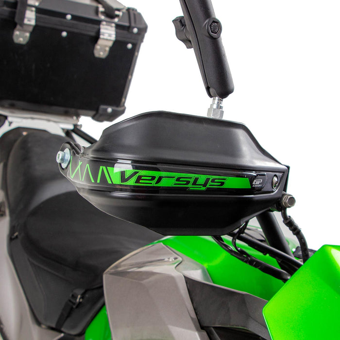 GP Kompozit Protège-mains en plastique noir compatible pour Kawasaki Versys X300 2017-2020