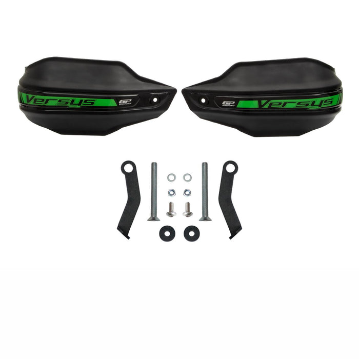 GP Kompozit Protège-mains en plastique noir compatible pour Kawasaki Versys X300 2017-2020