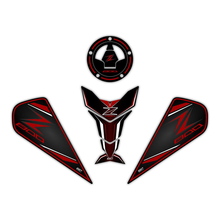 GP Kompozit Tank Pad Red Compatible For Kawasaki Z800 2013-2018