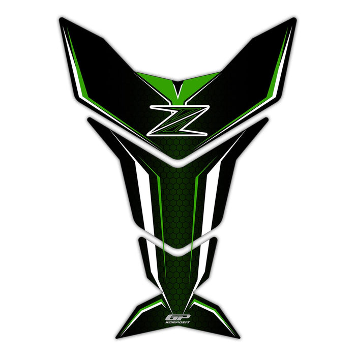 GP Kompozit Protection de réservoir Vert Compatible pour Kawasaki Z Serisi 2007-2023