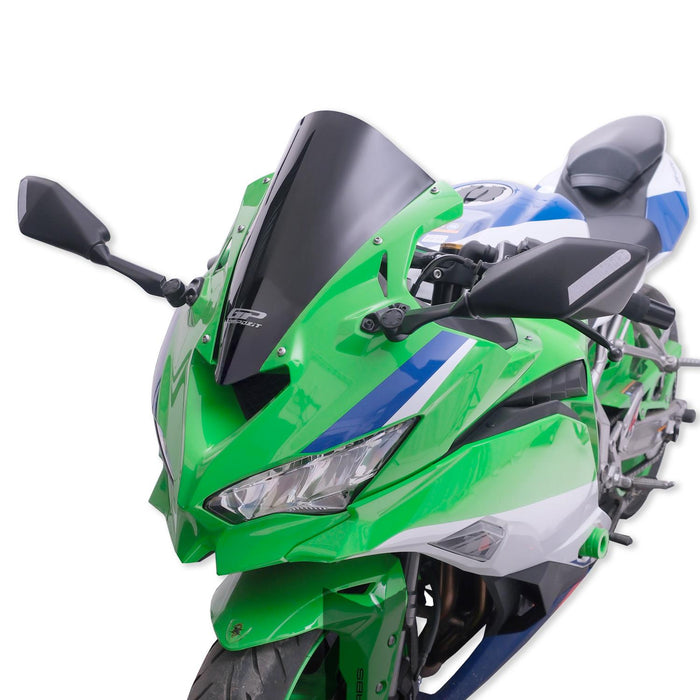 GP Kompozit Windshield Windscreen Black Compatible For Kawasaki ZX-4R / ZX-4RR  2024